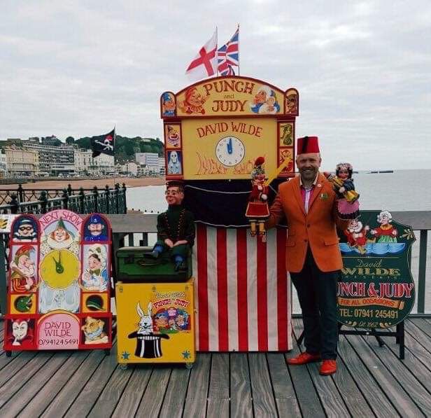 david wilde punch and judy show puppet book hire london kent essex (17