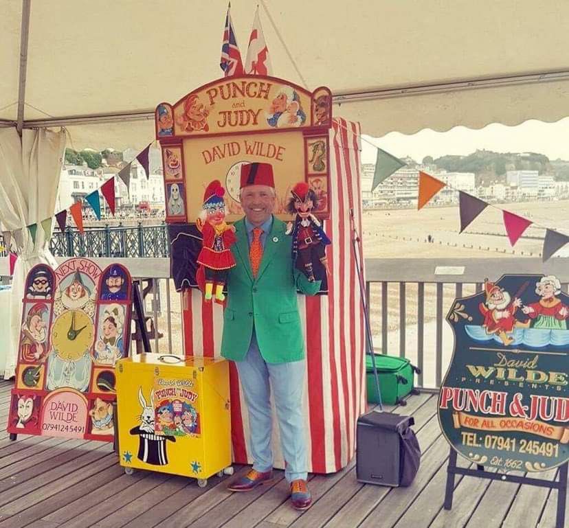 david wilde punch and judy show puppet book hire london kent essex (19